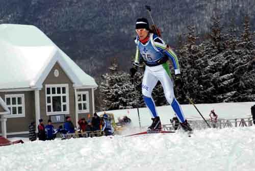A atleta brasileira de Biathlon de Inverno Jaqueline Mourão realizou duas ótimas provas da modalidade nesse fim de semana em Canmore, no Canadá / Foto: Divulgação